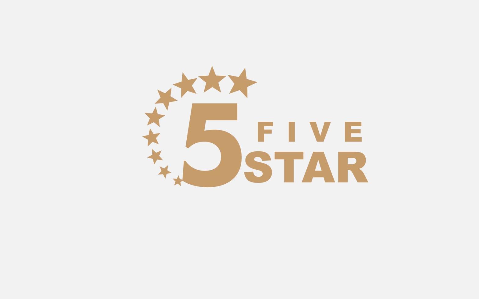 concepto de diseño de logotipo de ocho estrellas con número, utilizable para logotipo de aniversario, empresa, etc. vector