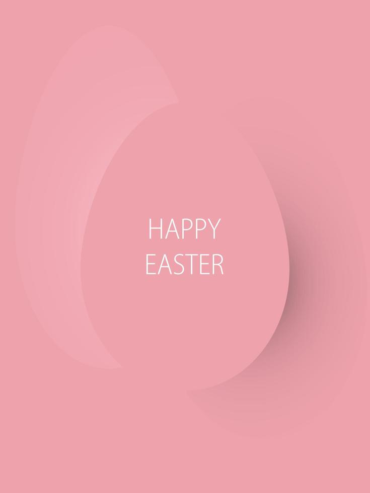 tarjeta de felicitación minimalista para pascua vector