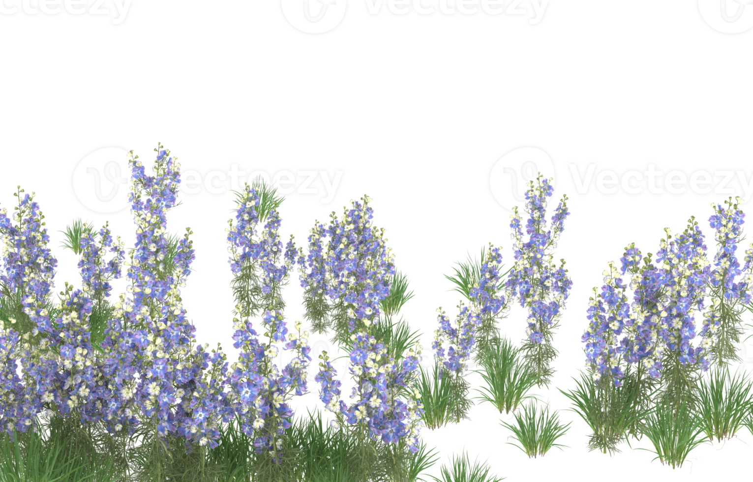 Realistic foliage isolated on transparent background. 3d rendering - illustration png