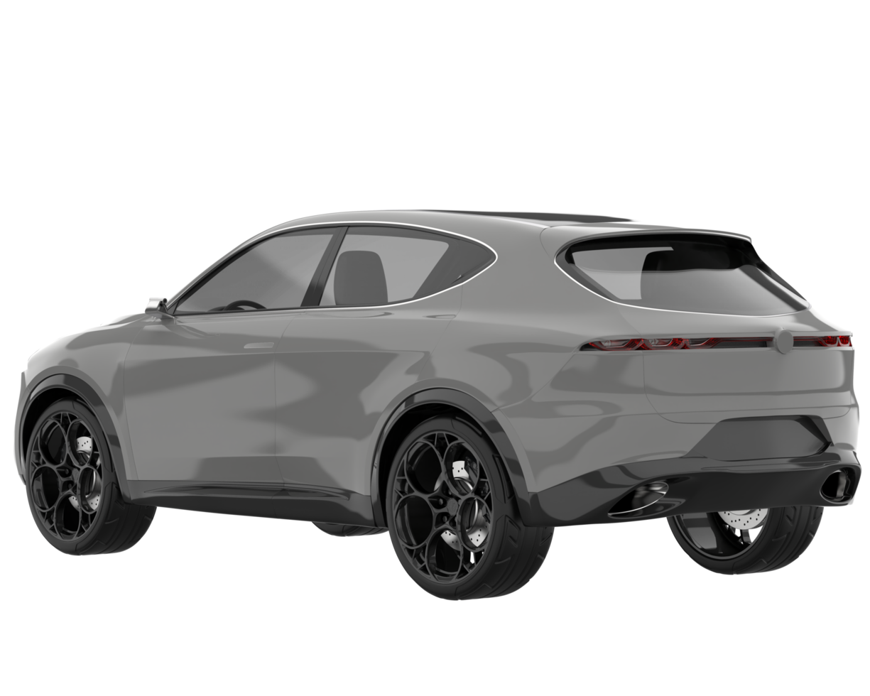 Realistic SUV isolated on transparent background. 3d rendering - illustration png