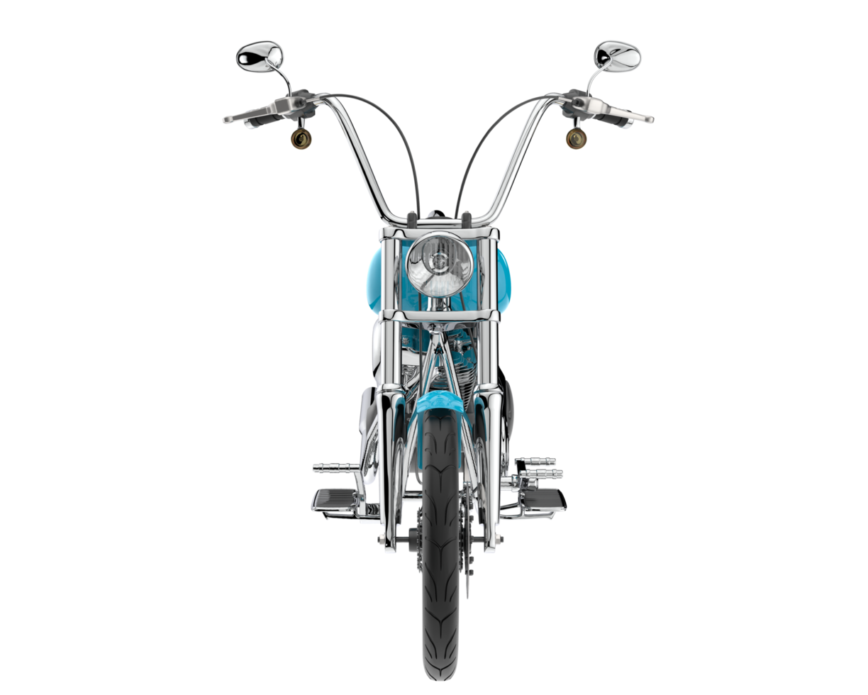 motocicleta aislada sobre fondo transparente. Representación 3d - ilustración png