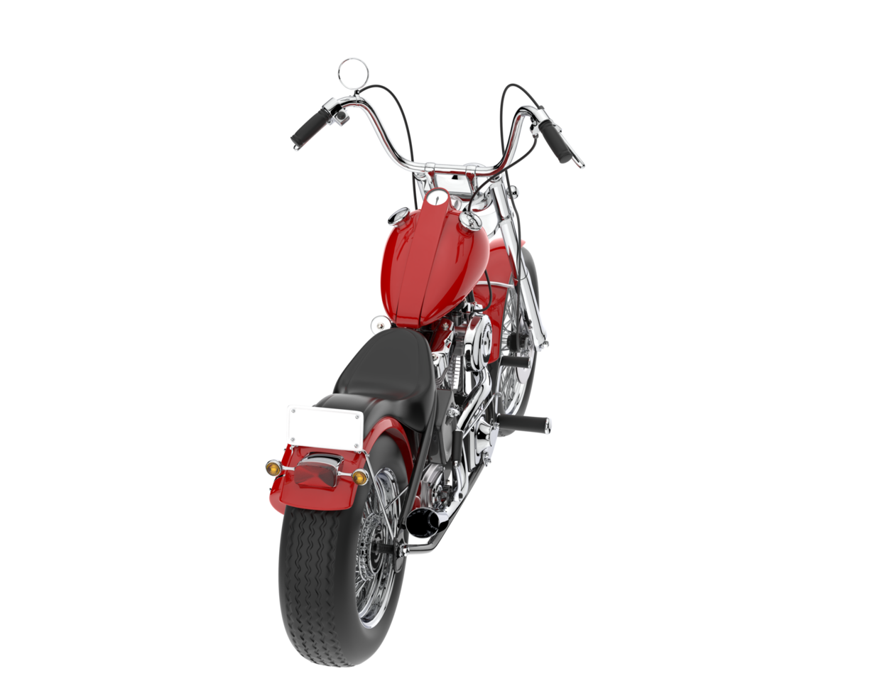 motocicleta aislada sobre fondo transparente. Representación 3d - ilustración png