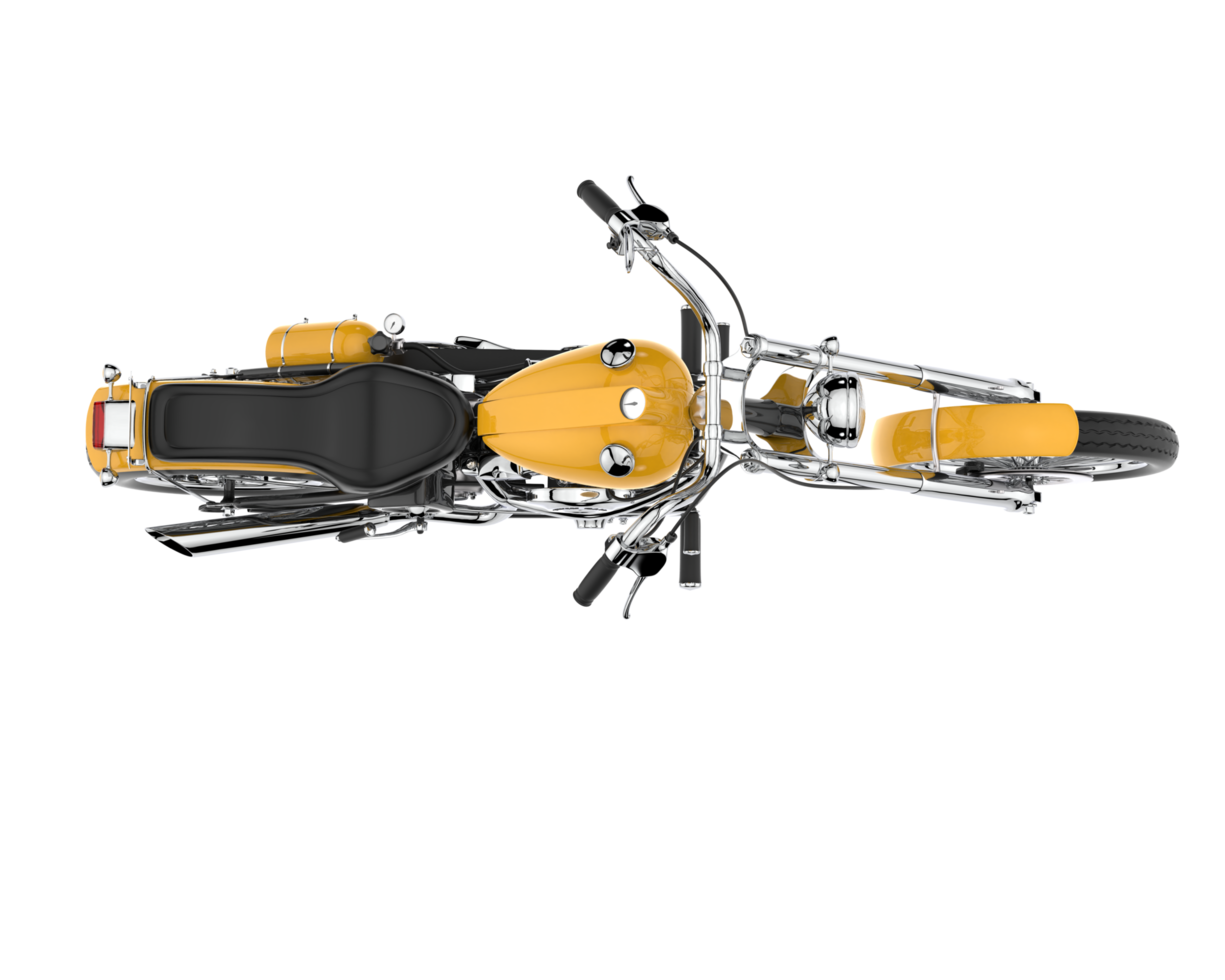 Motorcycle isolated on transparent background. 3d rendering - illustration png