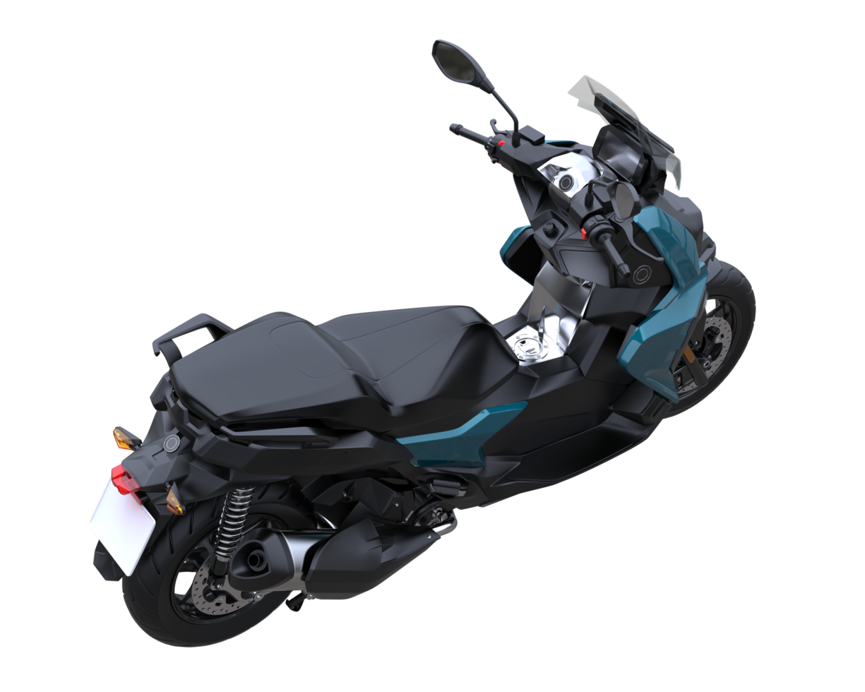 Motorcycle isolated on transparent background. 3d rendering - illustration png