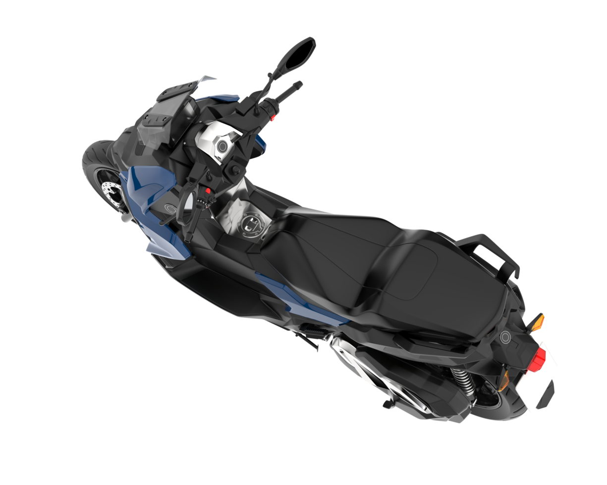 Motorcycle isolated on transparent background. 3d rendering - illustration png