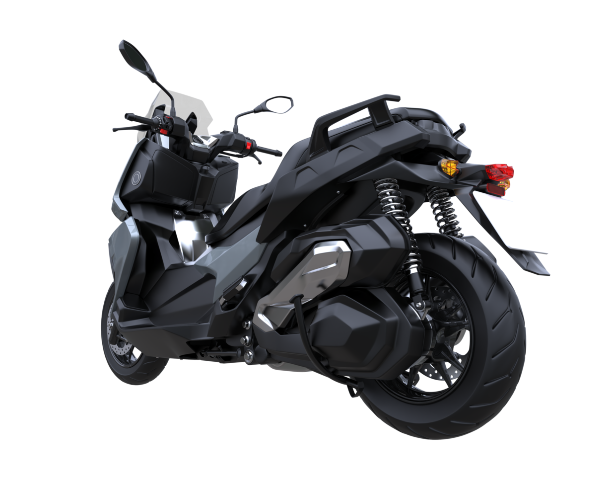 Motorcycle isolated on transparent background. 3d rendering - illustration png