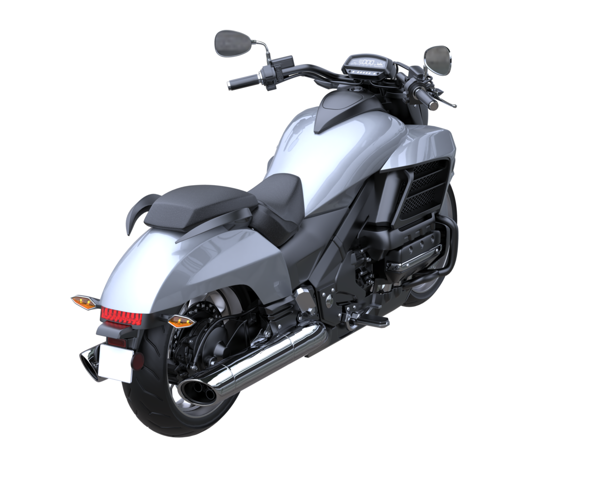 Motorcycle isolated on transparent background. 3d rendering - illustration png