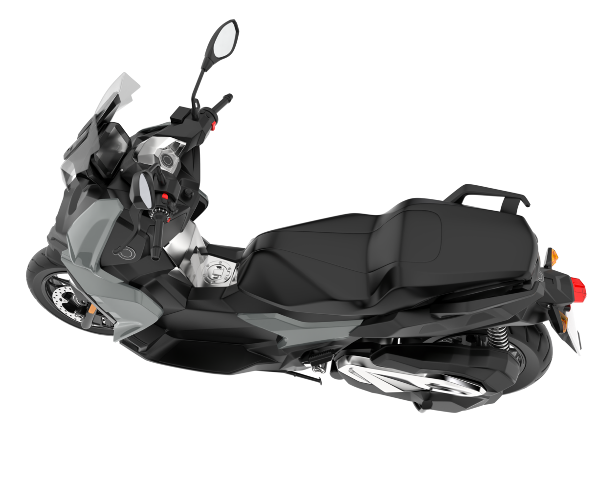 Motorcycle isolated on transparent background. 3d rendering - illustration png