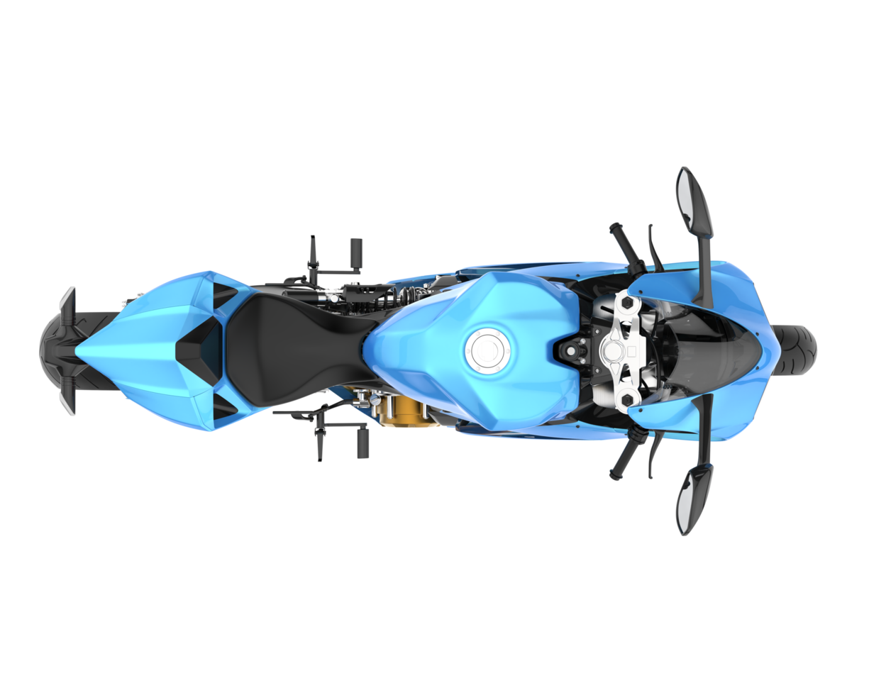 Motorcycle isolated on transparent background. 3d rendering - illustration png