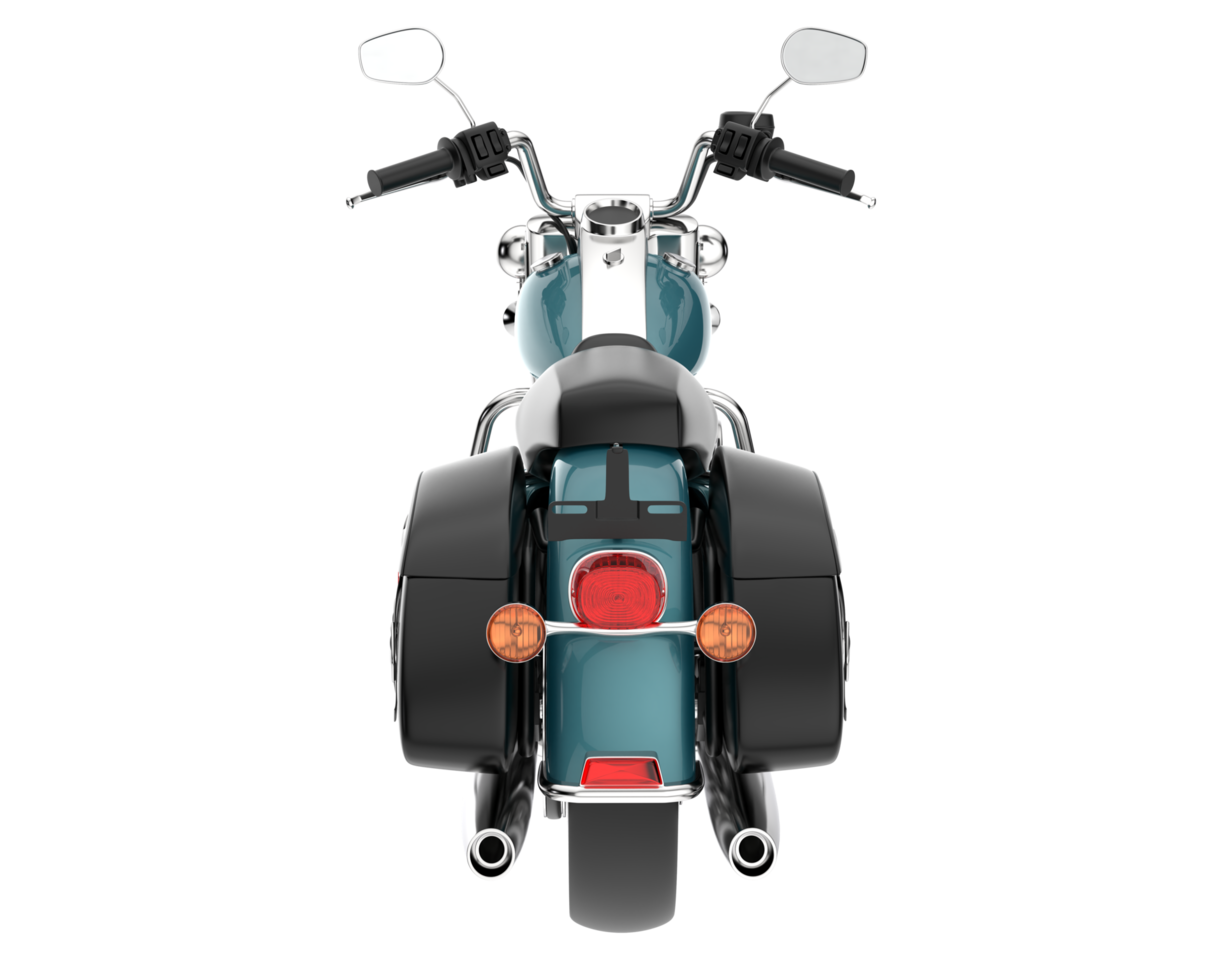 Motorcycle isolated on transparent background. 3d rendering - illustration png