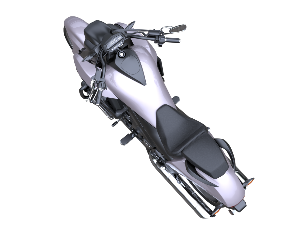 Motorcycle isolated on transparent background. 3d rendering - illustration png