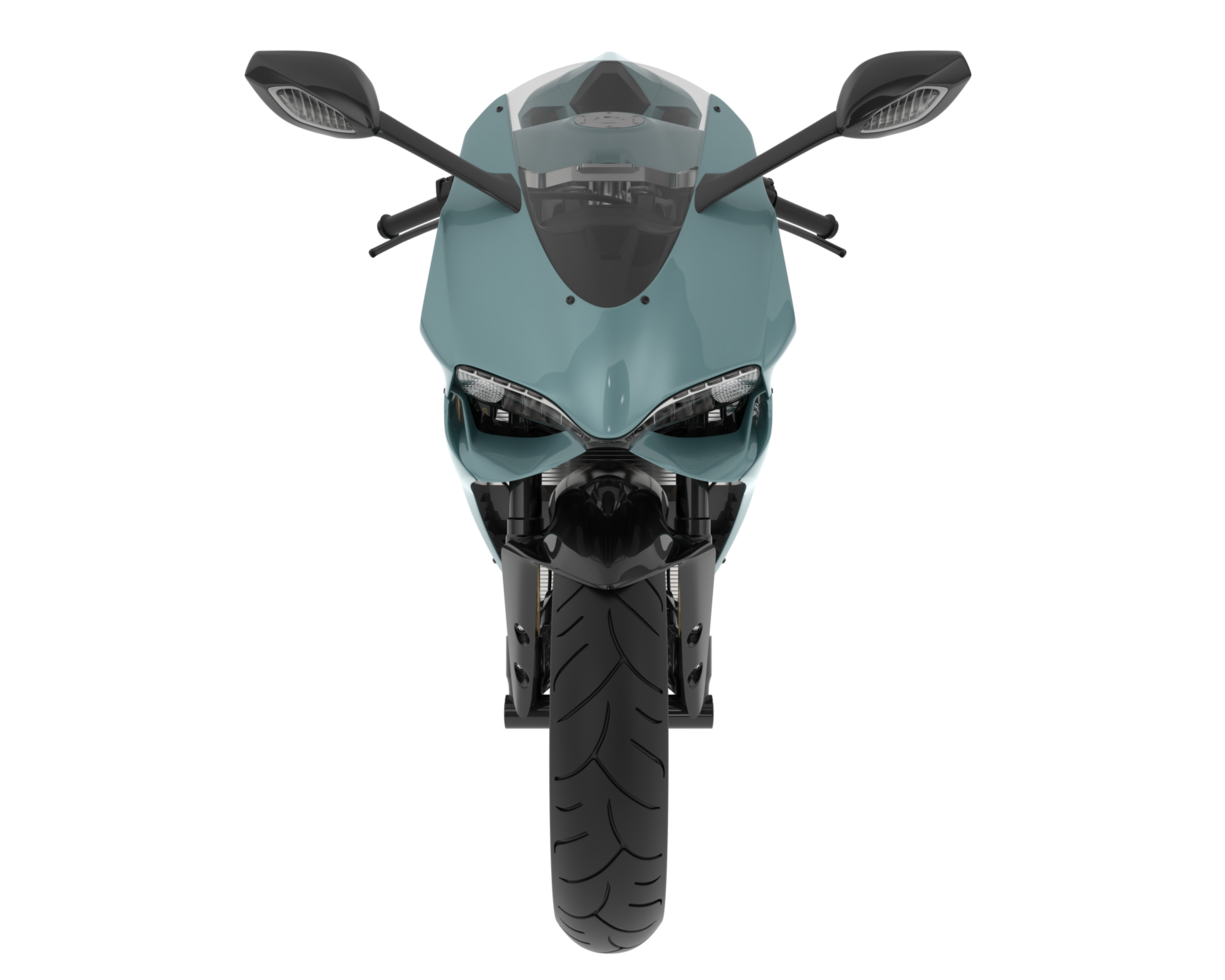 Motorcycle isolated on transparent background. 3d rendering - illustration png