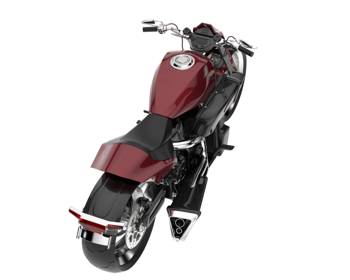 Motorcycle isolated on transparent background. 3d rendering - illustration png