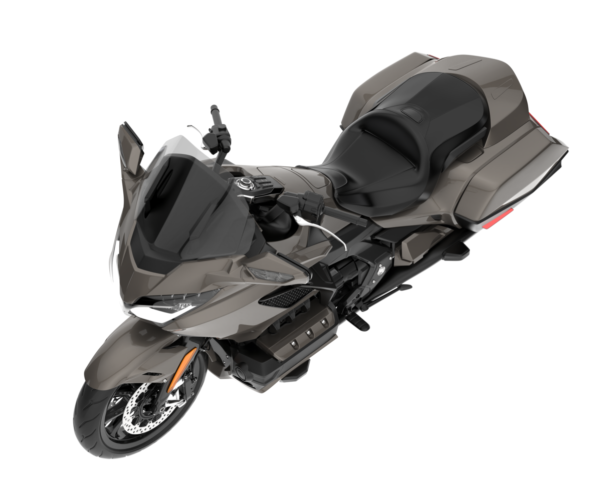 Motorcycle isolated on transparent background. 3d rendering - illustration png