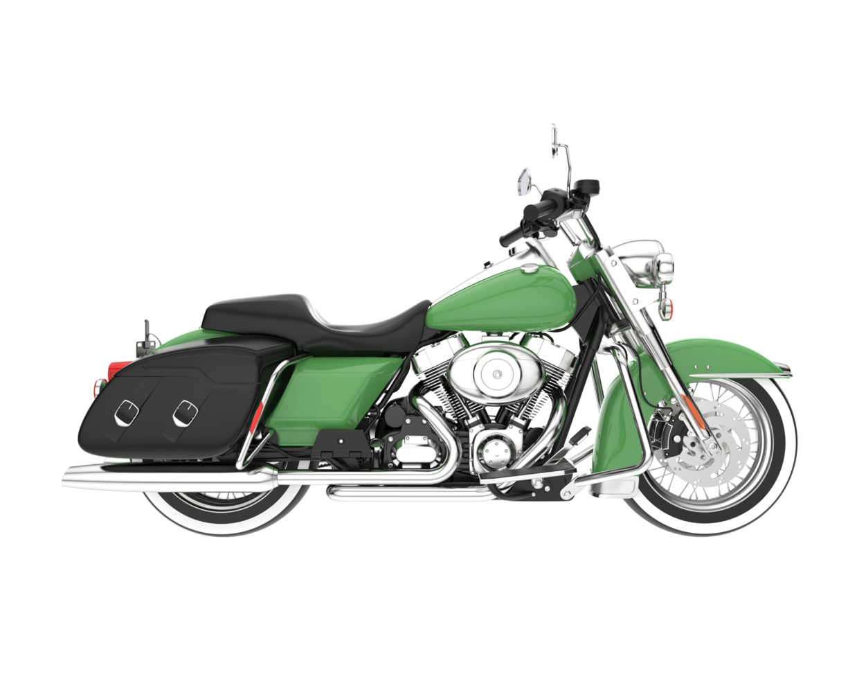 Motorcycle isolated on transparent background. 3d rendering - illustration png