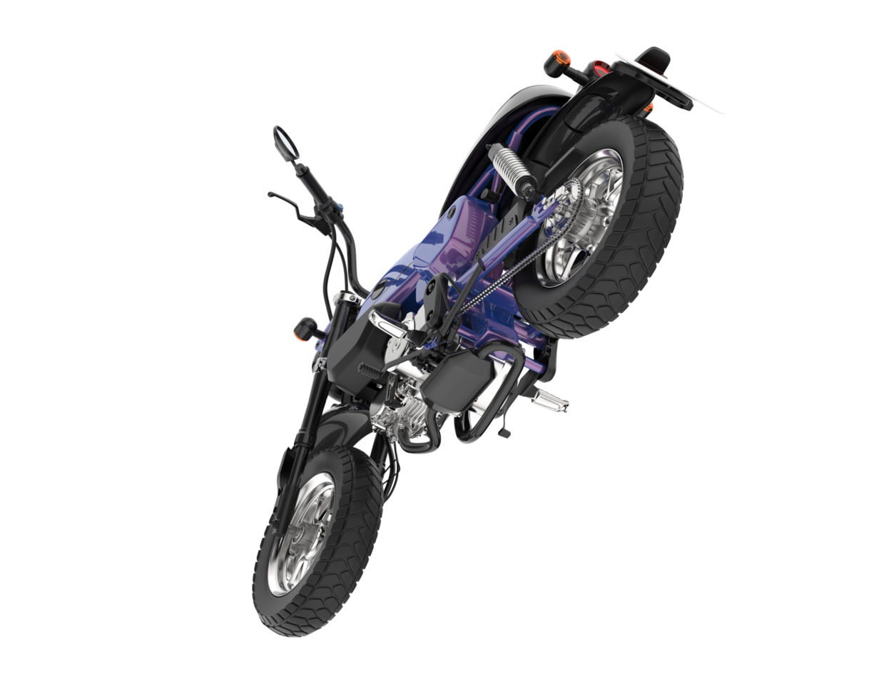 Motorcycle isolated on transparent background. 3d rendering - illustration png