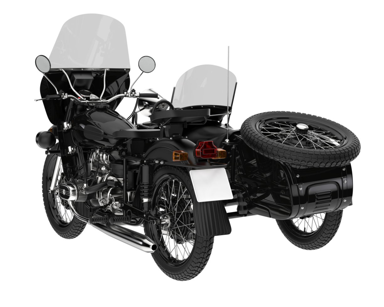 motocicleta isolada em fundo transparente. renderização 3D - ilustração png