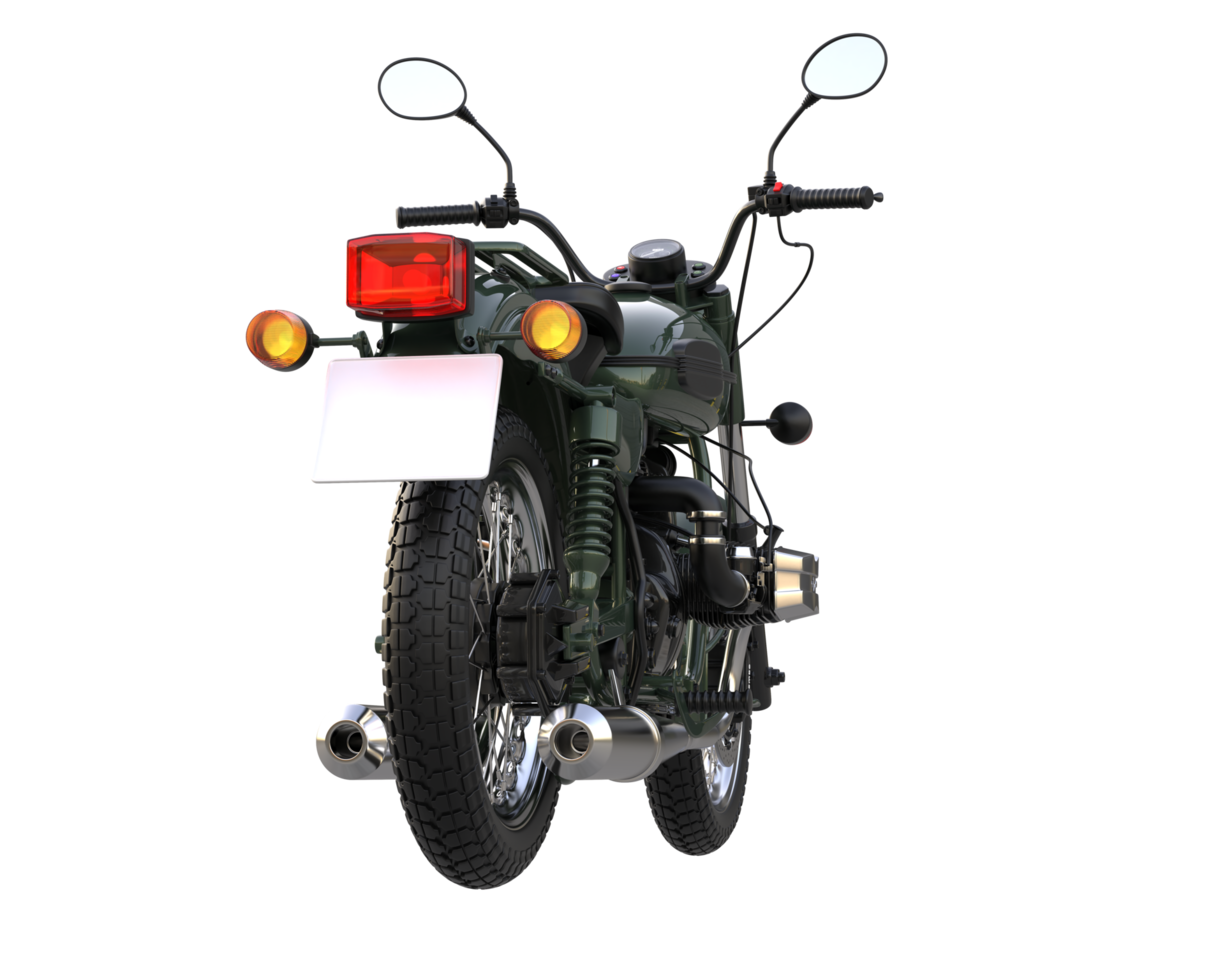 Motorcycle isolated on transparent background. 3d rendering - illustration png