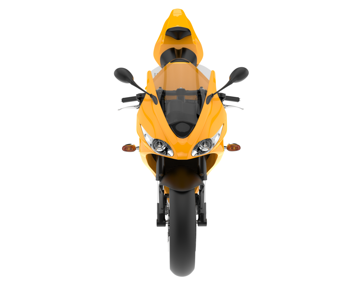 Motorcycle isolated on transparent background. 3d rendering - illustration png