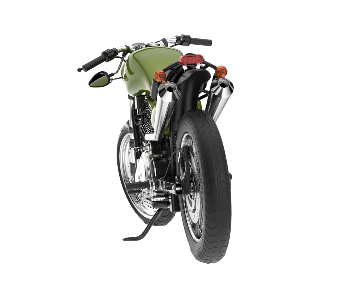 Motorcycle isolated on transparent background. 3d rendering - illustration png