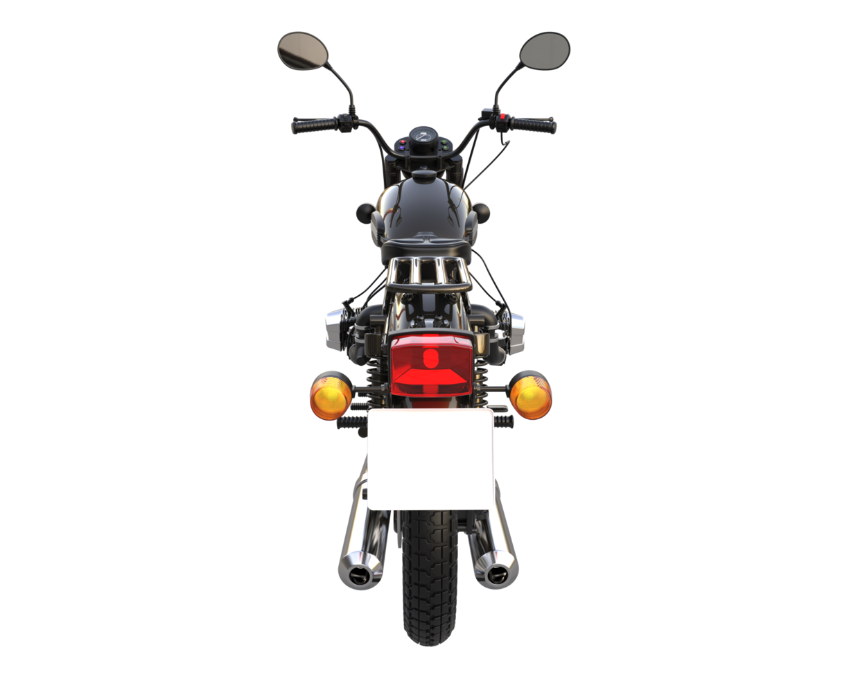 Motorrad isoliert auf transparentem Hintergrund. 3D-Rendering - Abbildung png