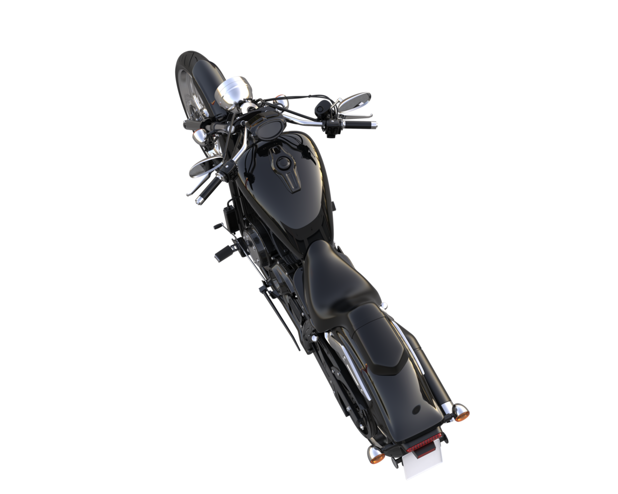 Motorcycle isolated on transparent background. 3d rendering - illustration png