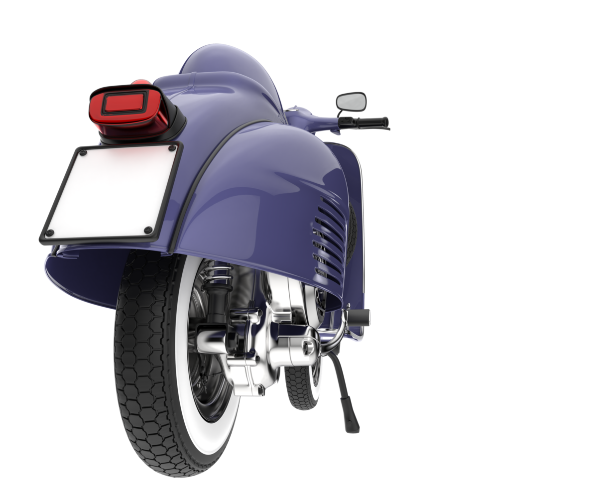 Motorcycle isolated on transparent background. 3d rendering - illustration png