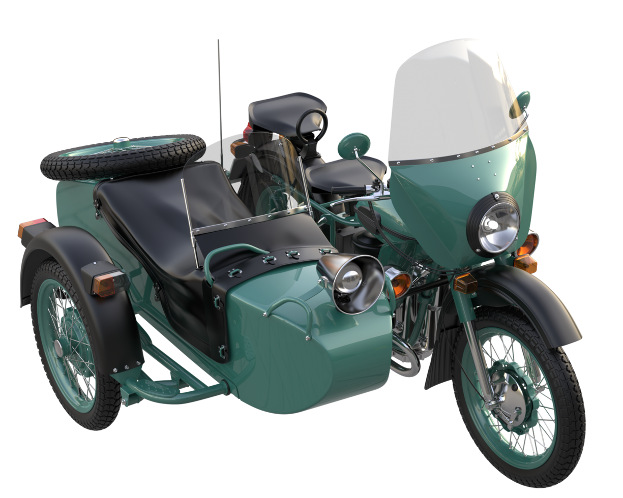 Motorcycle isolated on transparent background. 3d rendering - illustration png