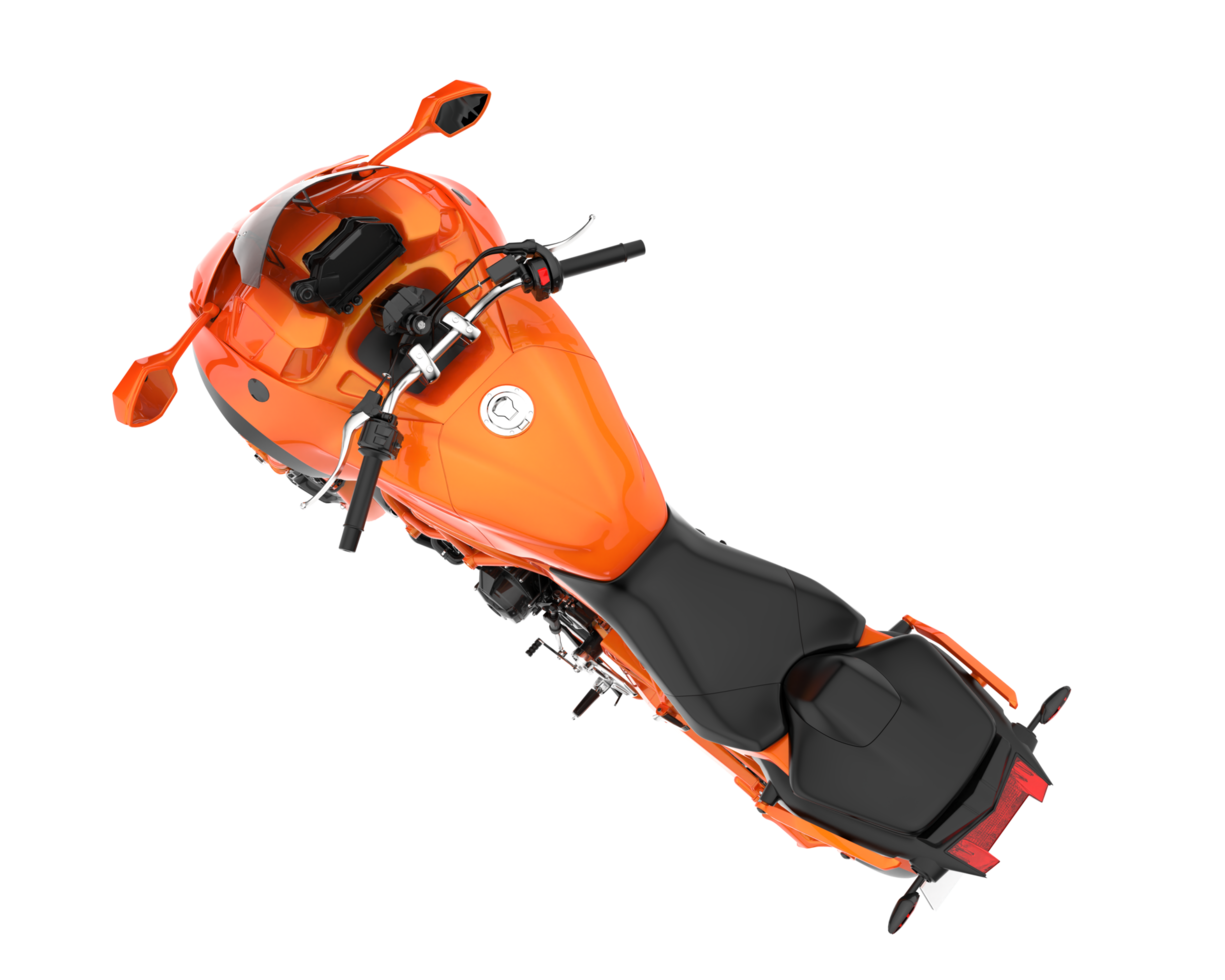 Motorcycle isolated on transparent background. 3d rendering - illustration png