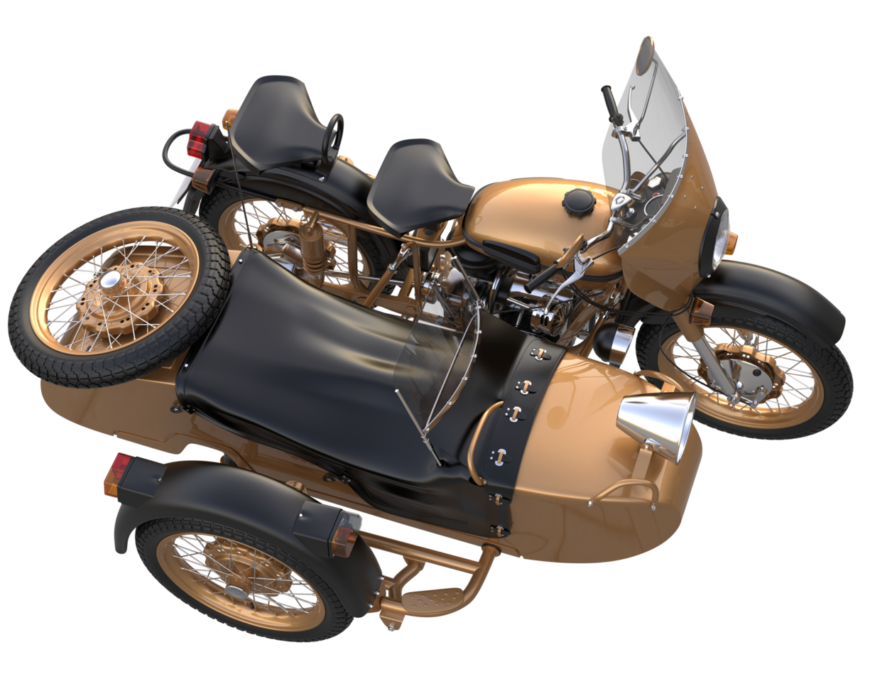 Motorcycle isolated on transparent background. 3d rendering - illustration png