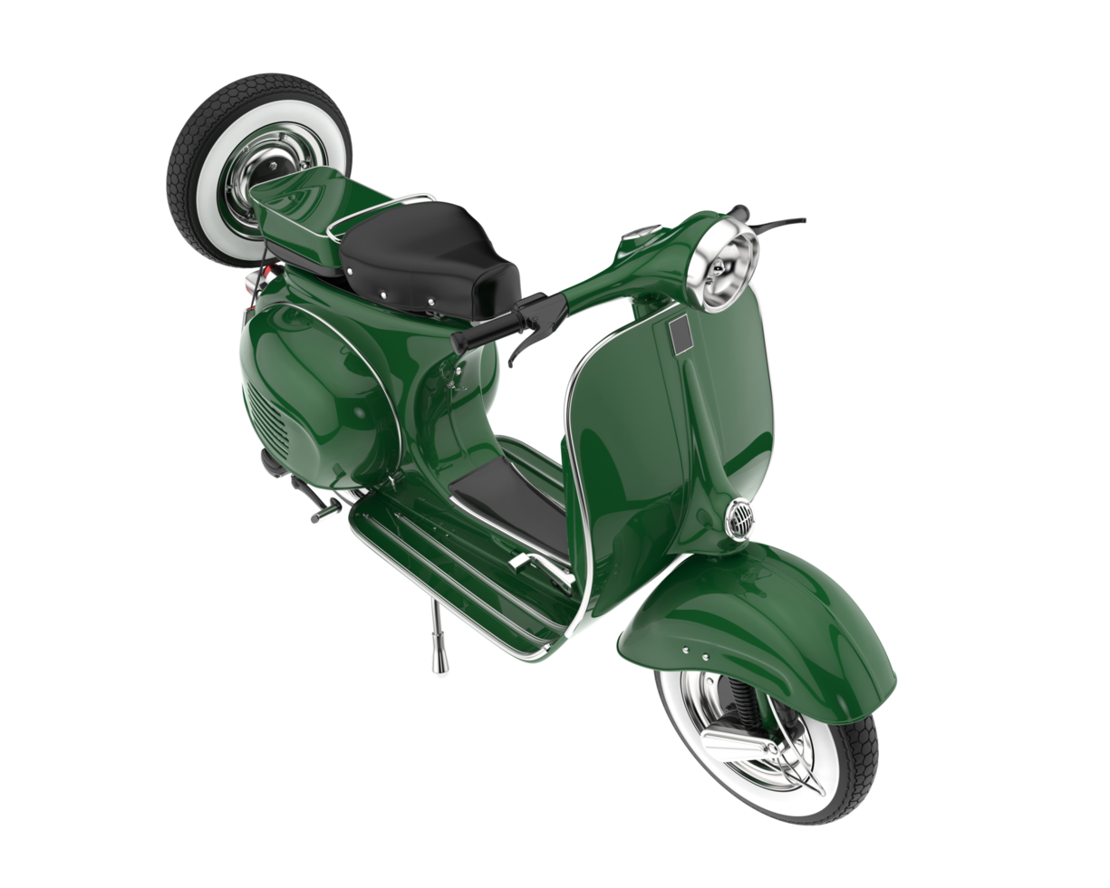 motocicleta aislada sobre fondo transparente. Representación 3d - ilustración png