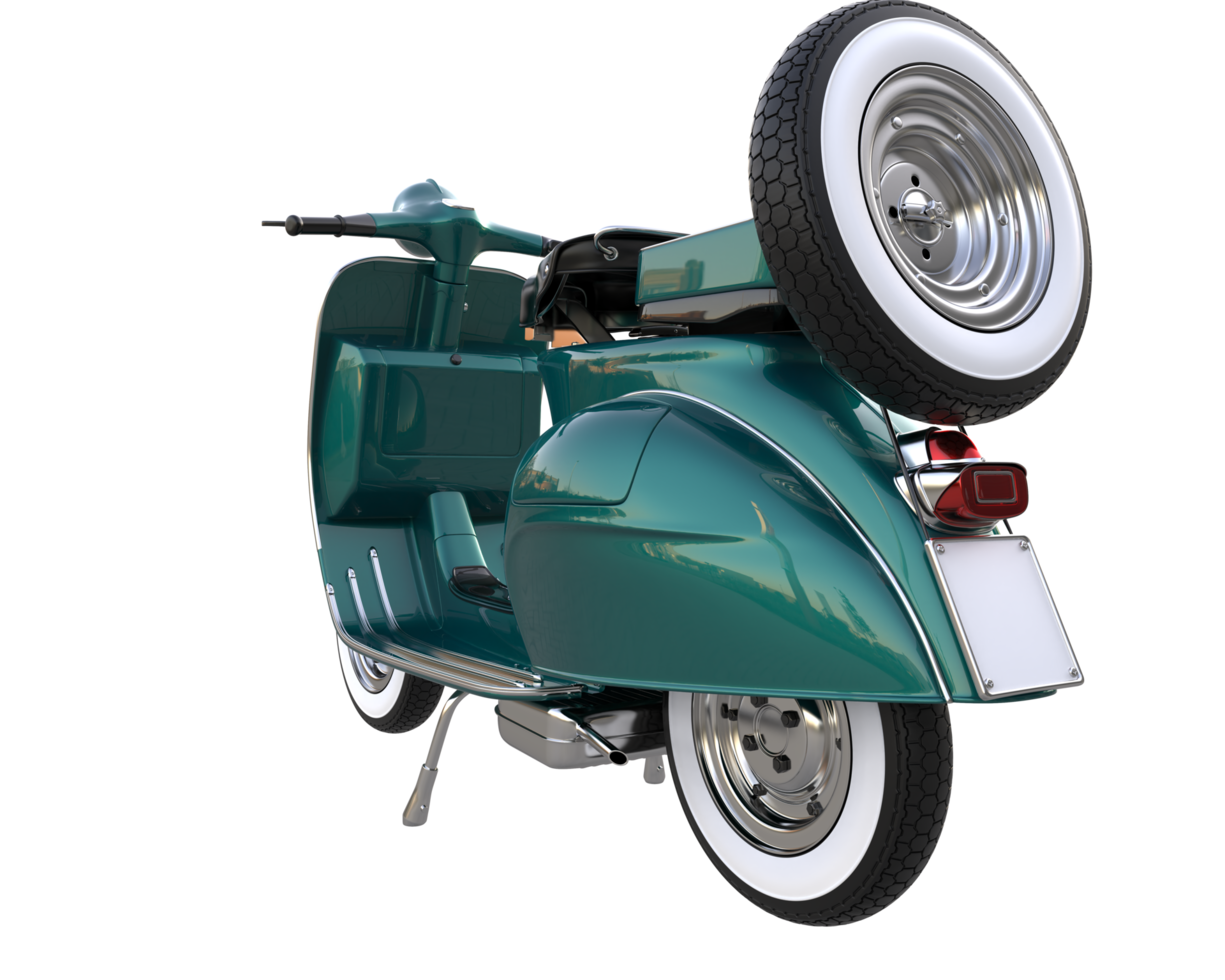Motorcycle isolated on transparent background. 3d rendering - illustration png