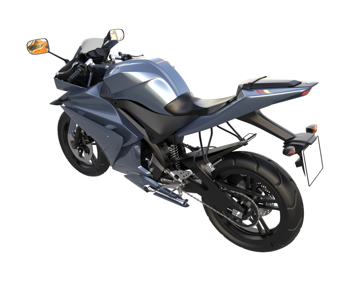 Motorcycle isolated on transparent background. 3d rendering - illustration png