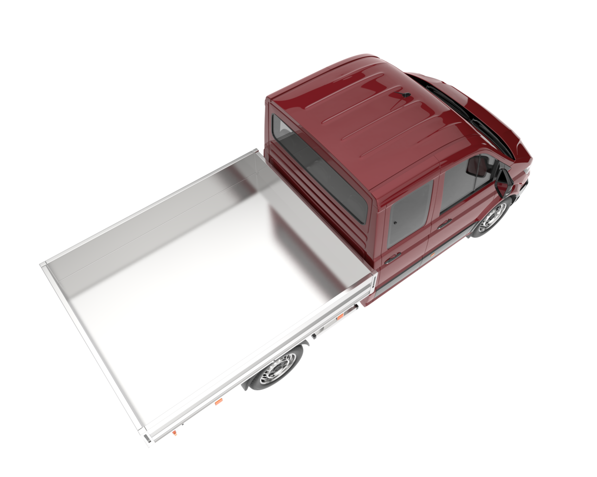 Cargo van isolated on transparent background. 3d rendering - illustration png