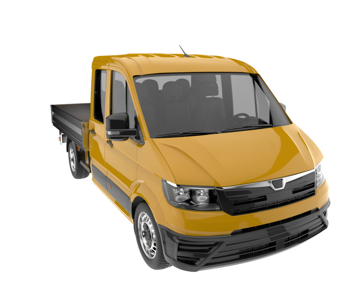 Cargo van isolated on transparent background. 3d rendering - illustration png