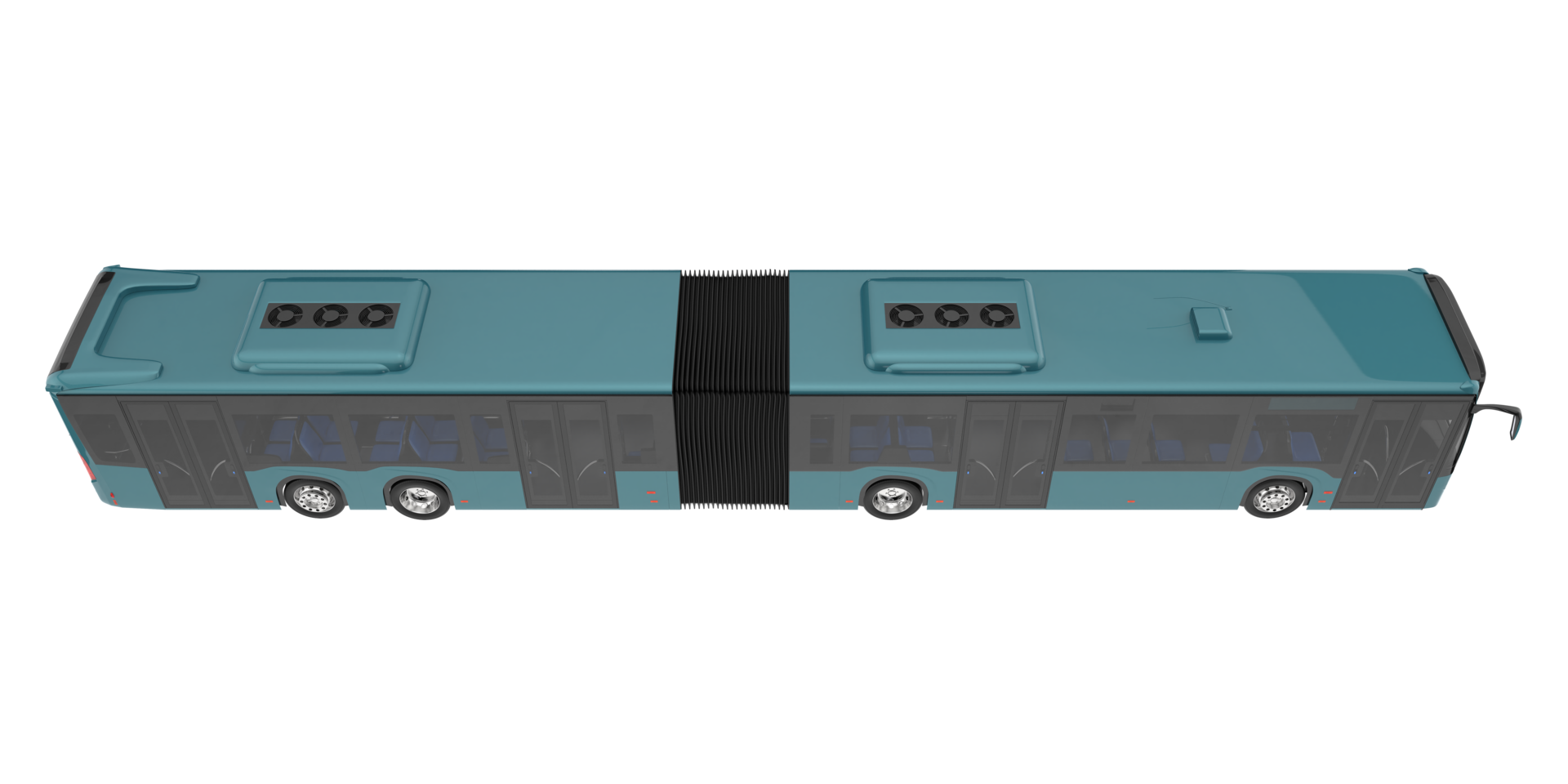 città autobus isolato su trasparente sfondo. 3d interpretazione - illustrazione png