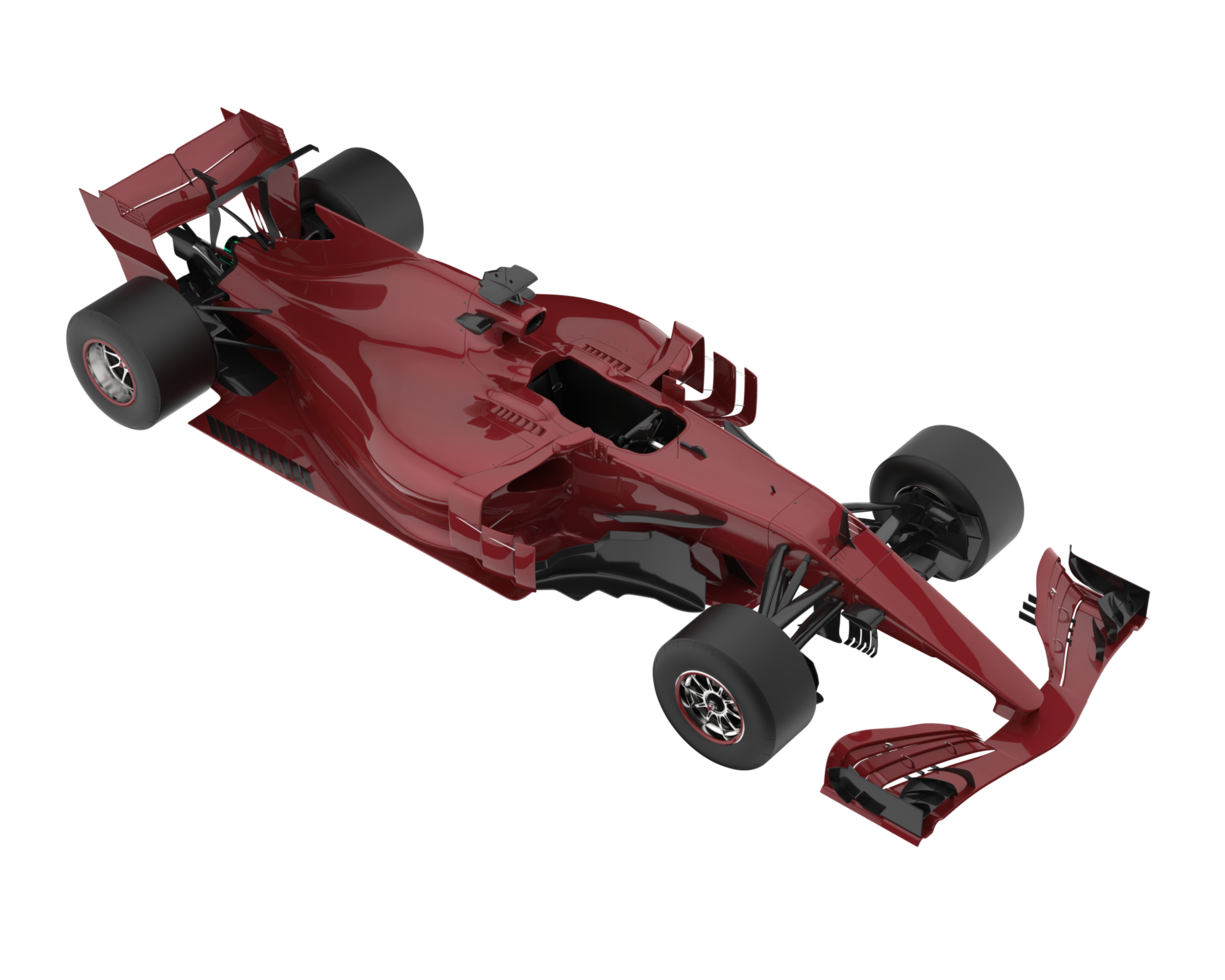 Race car isolated on background. 3d rendering - illustration png