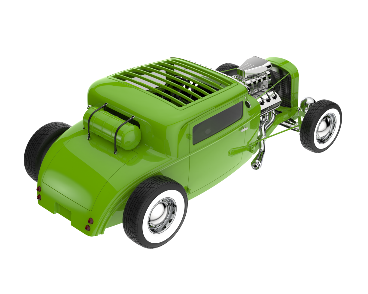 Modern car isolated on transparent background. 3d rendering - illustration png
