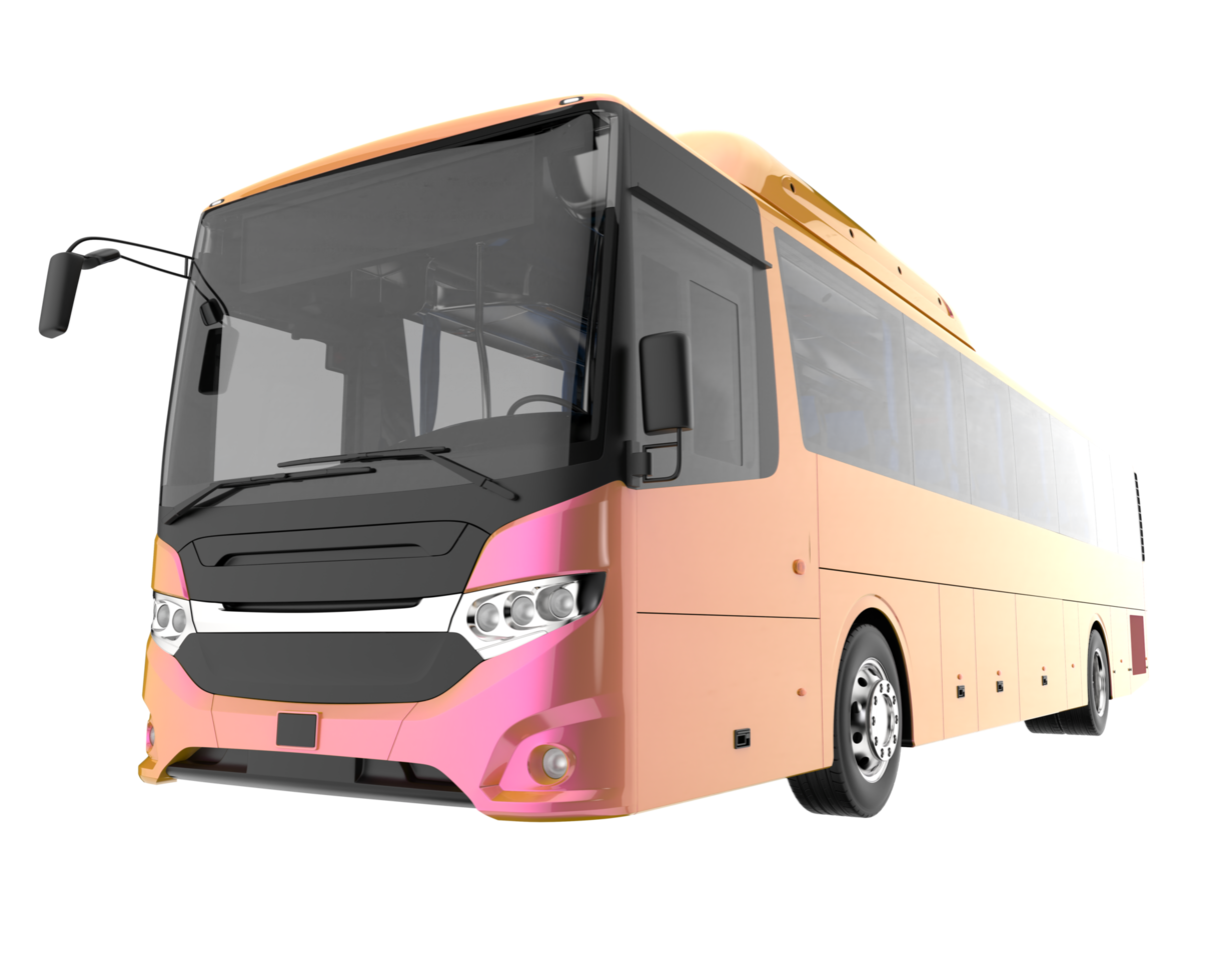 bus de ville isolé sur fond transparent. rendu 3d - illustration png