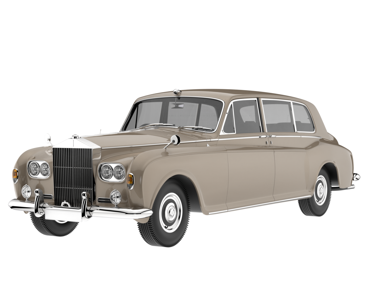 Modern car isolated on transparent background. 3d rendering - illustration png