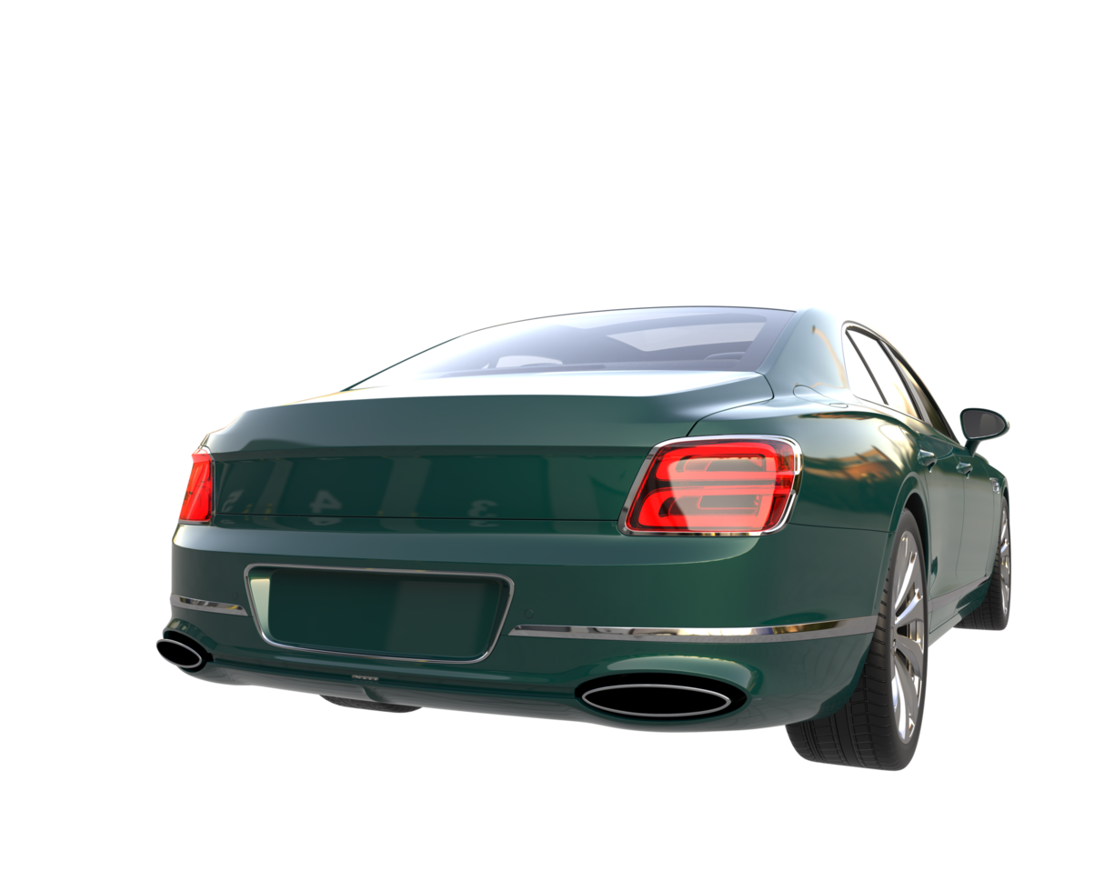 Modern car isolated on transparent background. 3d rendering - illustration png