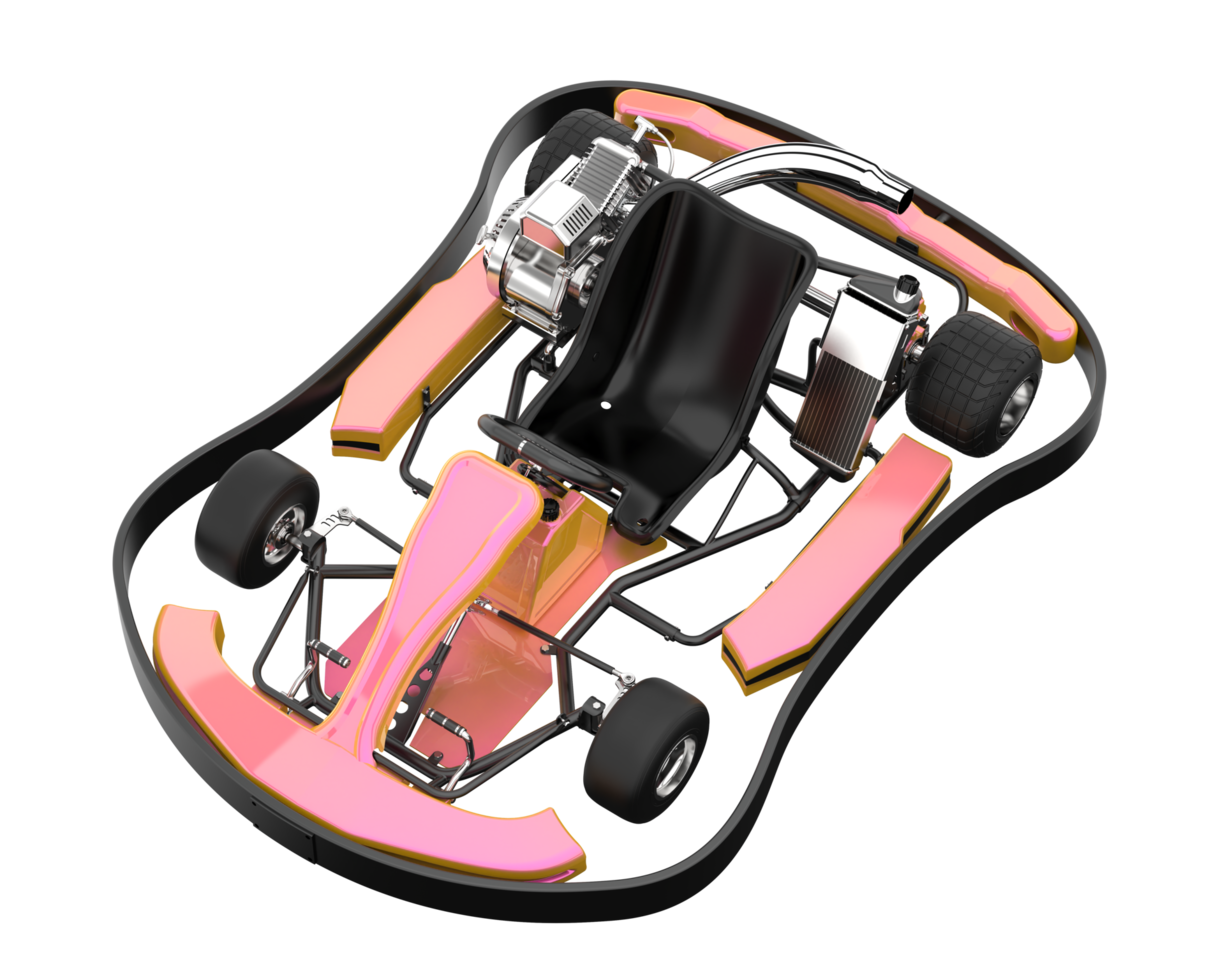Modern car isolated on transparent background. 3d rendering - illustration png