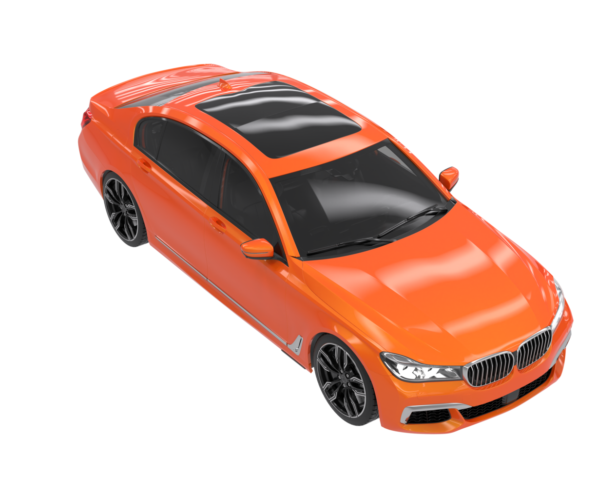 carro moderno isolado em fundo transparente. renderização 3D - ilustração png