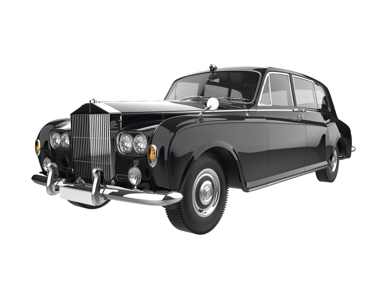 Modern car isolated on transparent background. 3d rendering - illustration png