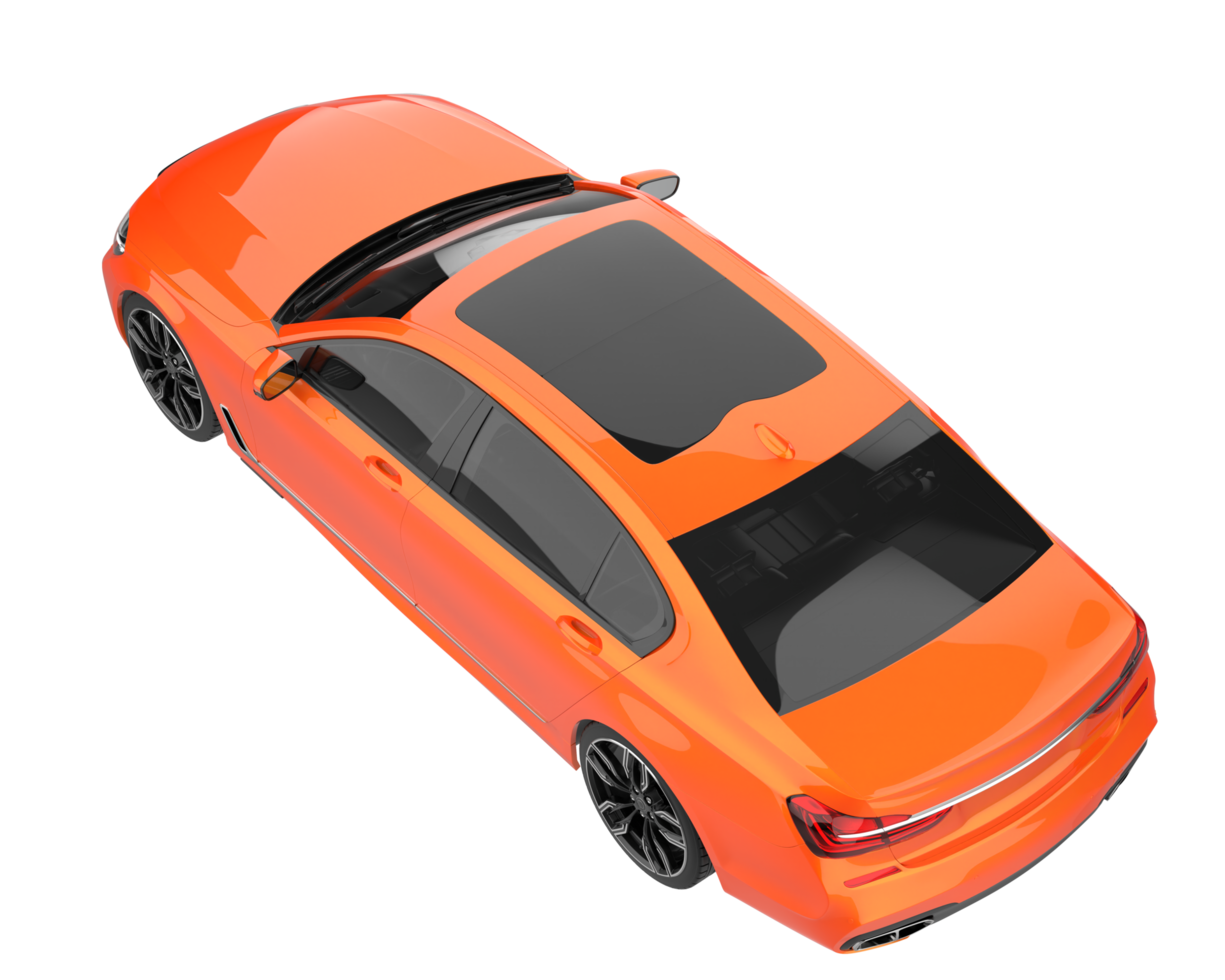 Modern car isolated on transparent background. 3d rendering - illustration png
