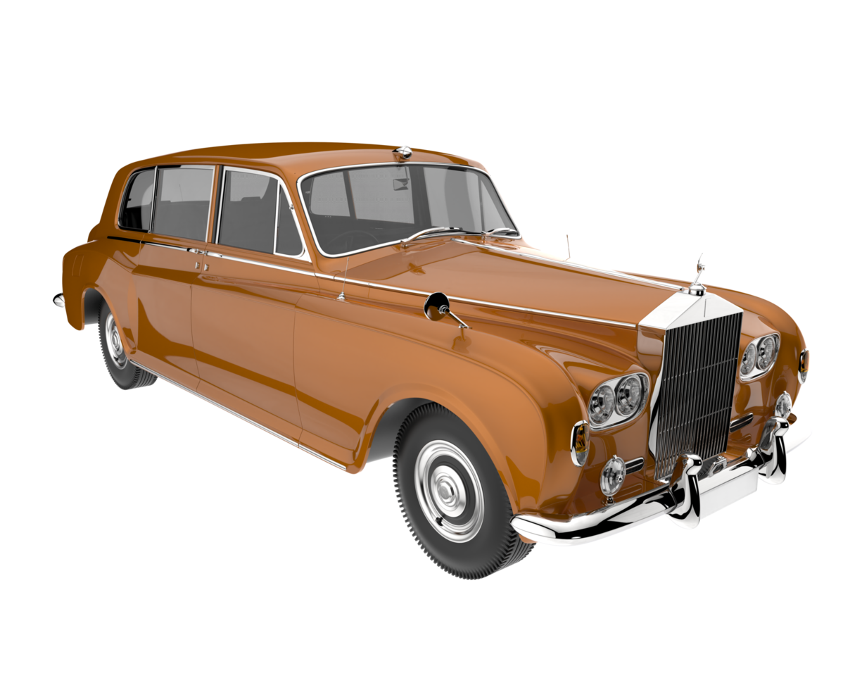 Modern car isolated on transparent background. 3d rendering - illustration png