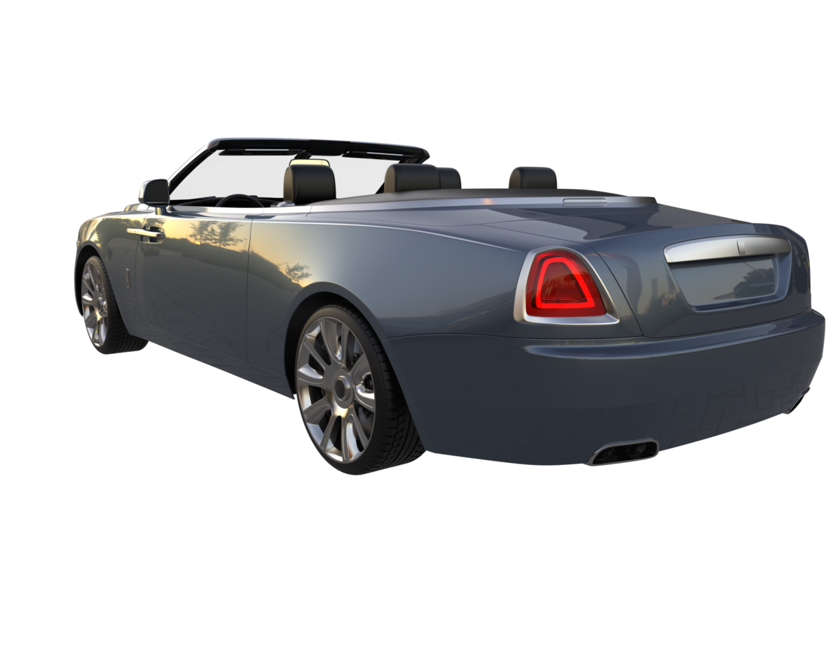 Modern car isolated on transparent background. 3d rendering - illustration png