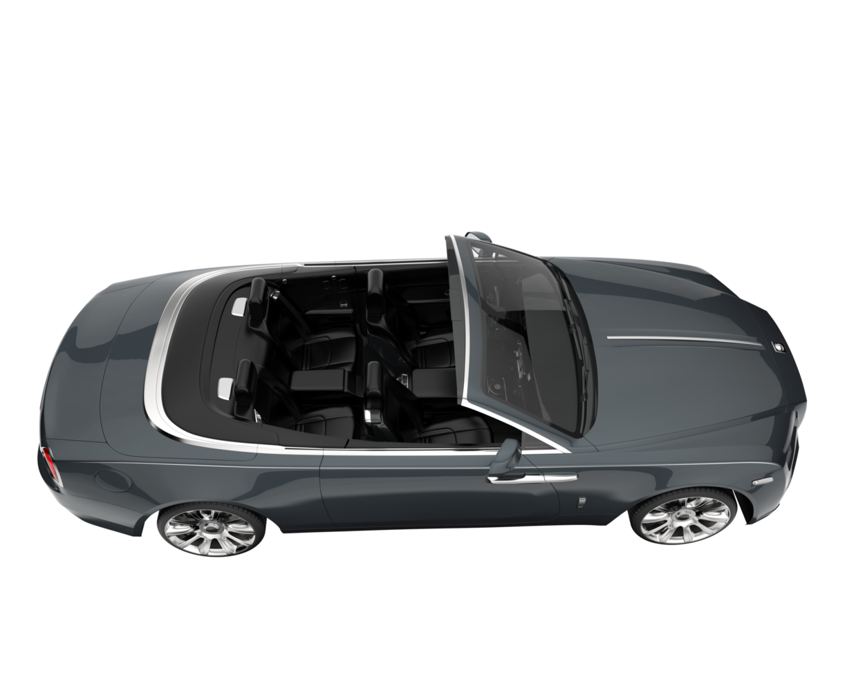 Modern car isolated on transparent background. 3d rendering - illustration png