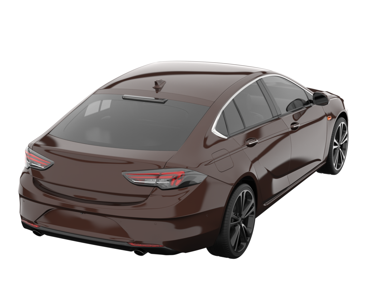 Modern car isolated on transparent background. 3d rendering - illustration png