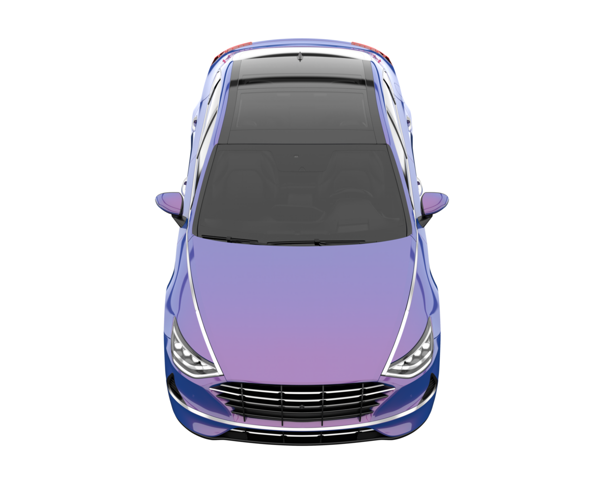 Modern car isolated on transparent background. 3d rendering - illustration png